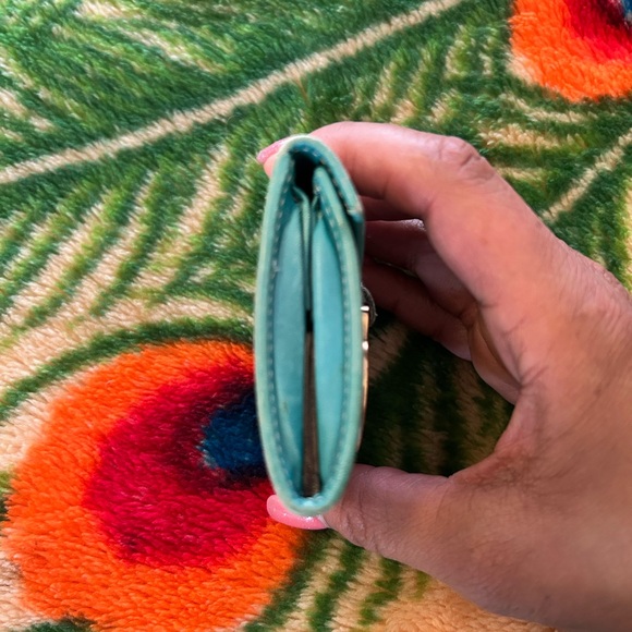 Vintage Teal Gucci Coin Purse Pouch - Picture 4 of 8
